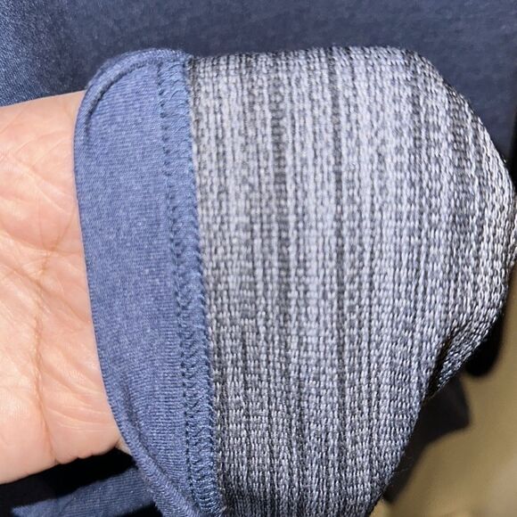 ORVIS XL Navy Blue Reverse Weave Raglan Sleeve Crewneck Pullover Sweater - Picture 9 of 12